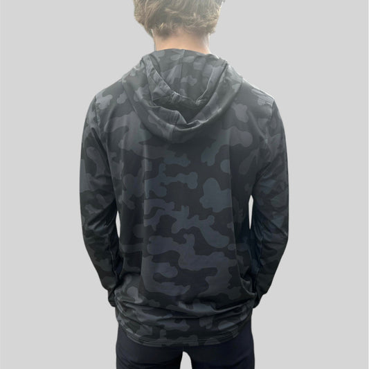 Black Camo Pull-Over