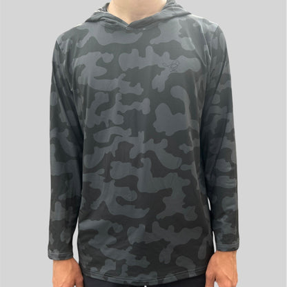 Black Camo Pull-Over